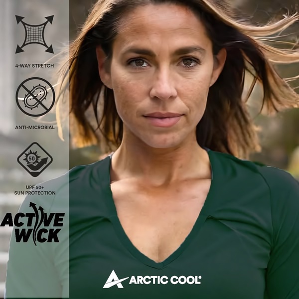 athletic shirt, workout top, activewear shirt, performance shirt, sports shirt, fitness top, exercise shirt, product launch, brand awareness, lifestyle, energetic, trustworthy, green, neutral